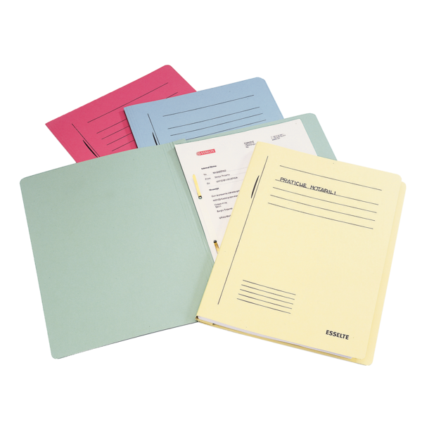 Arbejdsmappe karton genbrug A4 rød