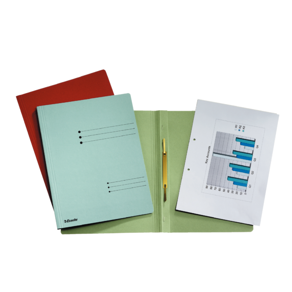 Arbejdsmappe karton genbrug A4 grøn