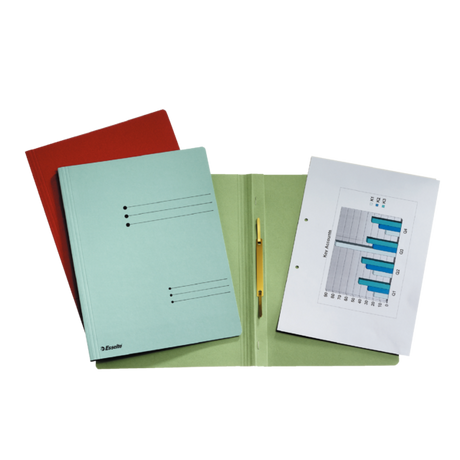 Arbejdsmappe karton genbrug A4 grøn