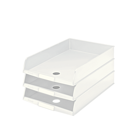 Brevbakke C4 stabelbar hvid