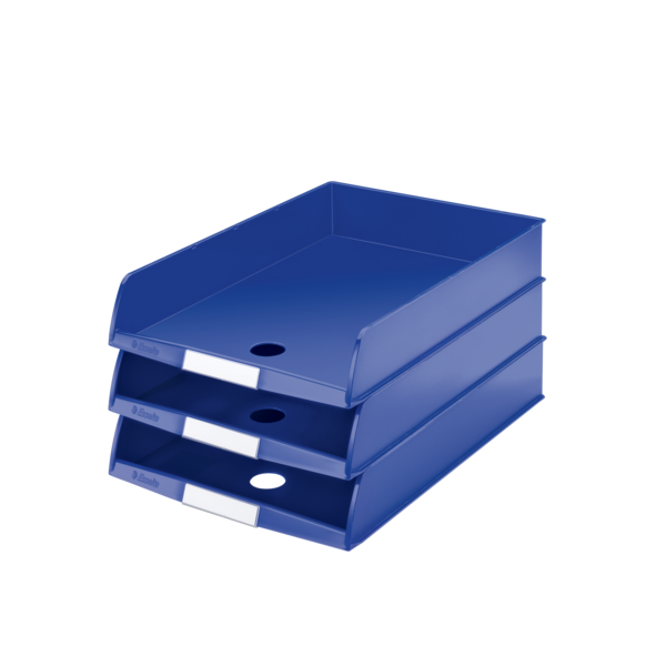 Brevbakke C4 stabelbar blå