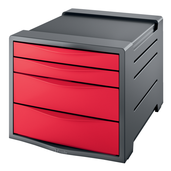 Skuffekabinet Europost Vivida 4 sk. rød