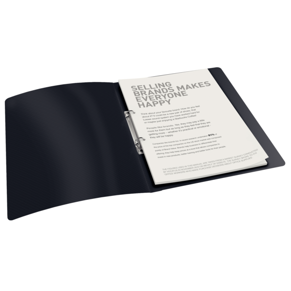 Ringbind Vivida PP A4 2RR 16mm sort