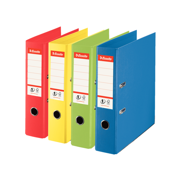 Brevordner No1 Vivida PP A4 75mm gul