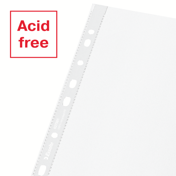 Lomme recycled 100my PP præg A4 (50)