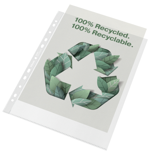 Lomme recycled 100my PP præg A4 maxi (100)