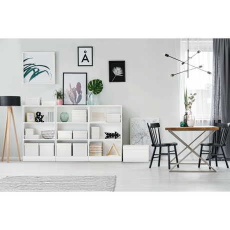 Opbevaringsboks Esselte Home M Low hvid (3)