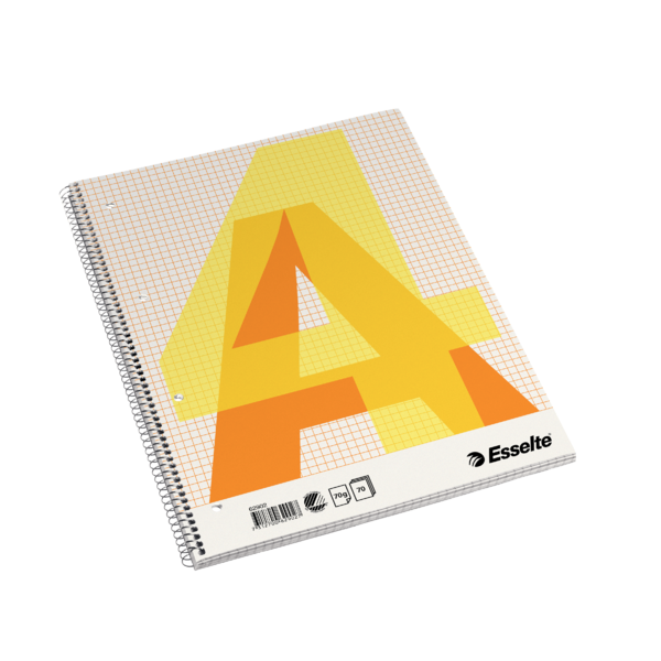 Kollegieblok 4H A4 kvadreret 70 ark 70g
