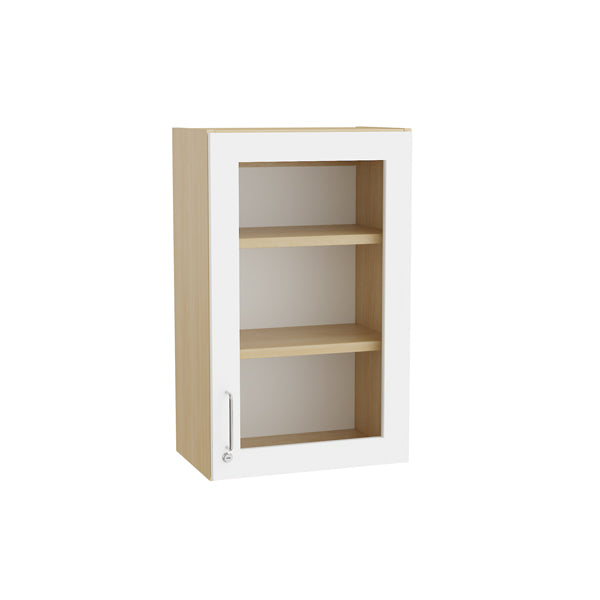 Mora Overskab 800x500x320mm hvid laminat/glas