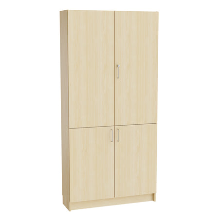 Mora Højskab med delte døre 2100x1000x320mm birk laminat
