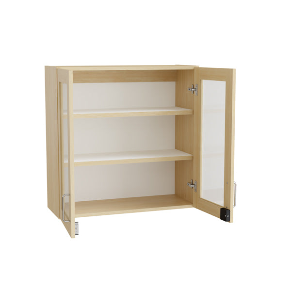 Mora Overskab 800x800x320mm birk laminat/glas