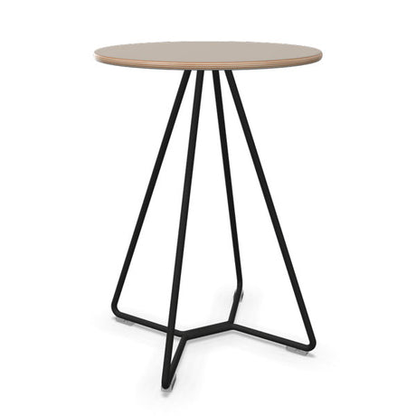 Bord Tilkka lys grå linoleum, sort stel