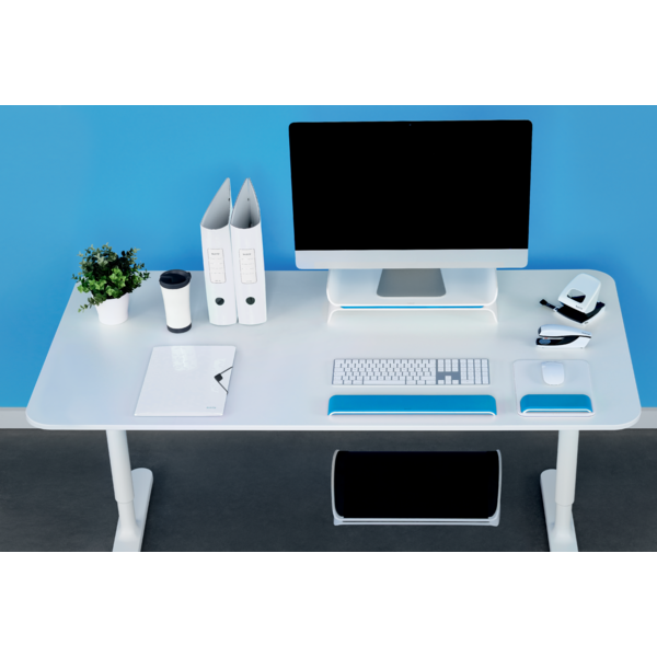 Keyboard håndledsstø.Ergo Leitz WOW blå