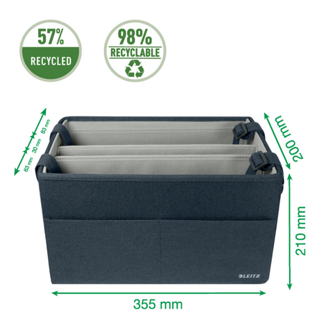 Taske Hot Desking lille stof grå