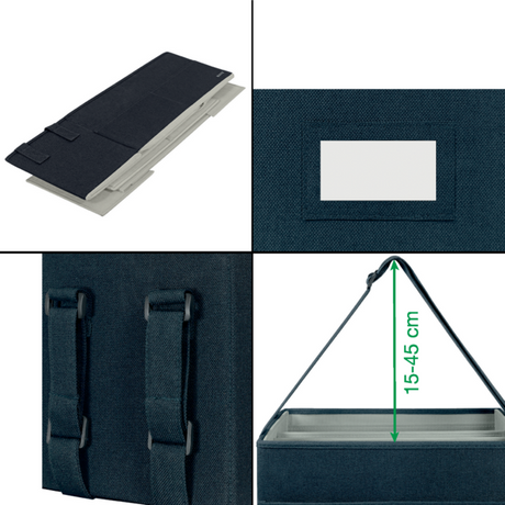 Taske Hot Desking lille stof grå