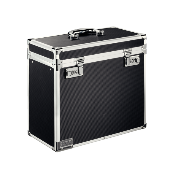 Mobile filing case A4 black/Chrom