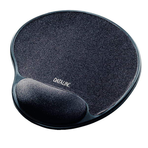 Musemåtte m/håndledsstøtte i gele sort