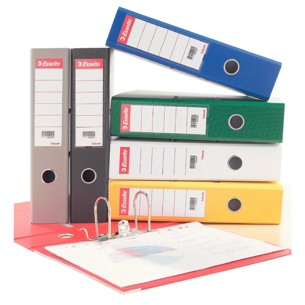 Rygetiketter til 50mm brevordner (100)