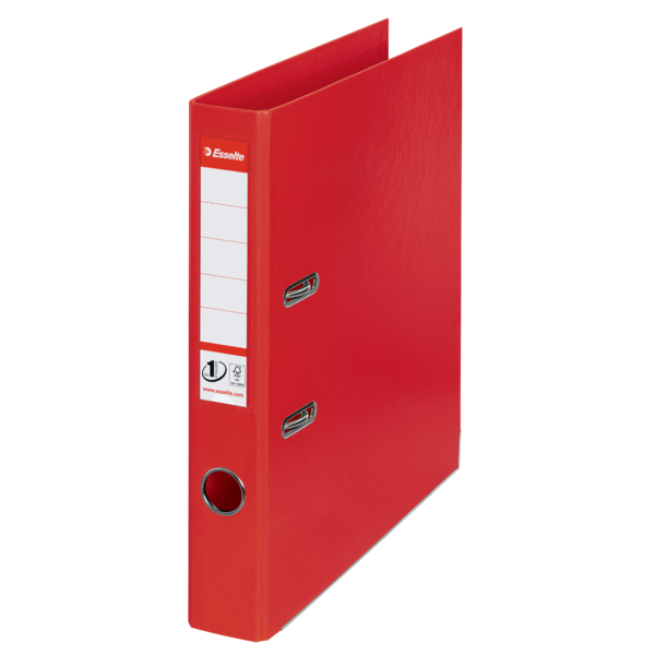 Brevordner No1 Power PP A4 50mm rød