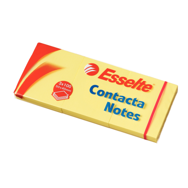 Contacta Notes 50x40 mm gul (3)