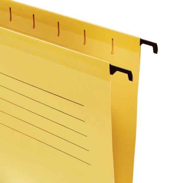 Hængemappe forstærket A4 gul (25)