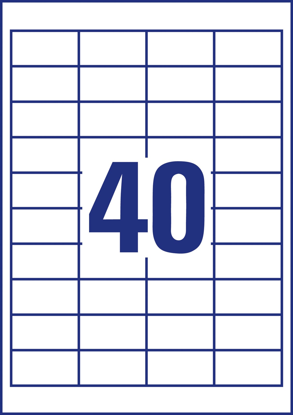 Avery Universaletiketter 48,5x25,4mm Promotion (2600)