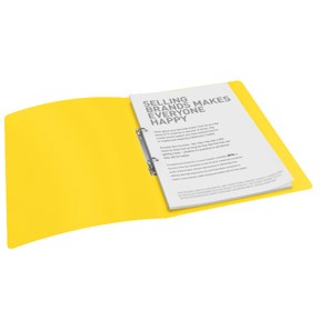 Ringbind Vivida PP A4 2RR 16mm gul