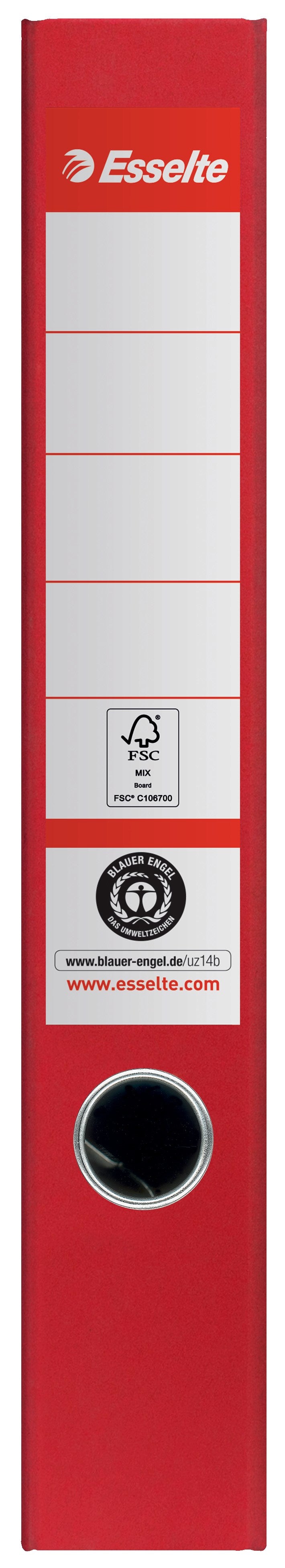 Brevordner No1 POB recycle A4 50mm rød