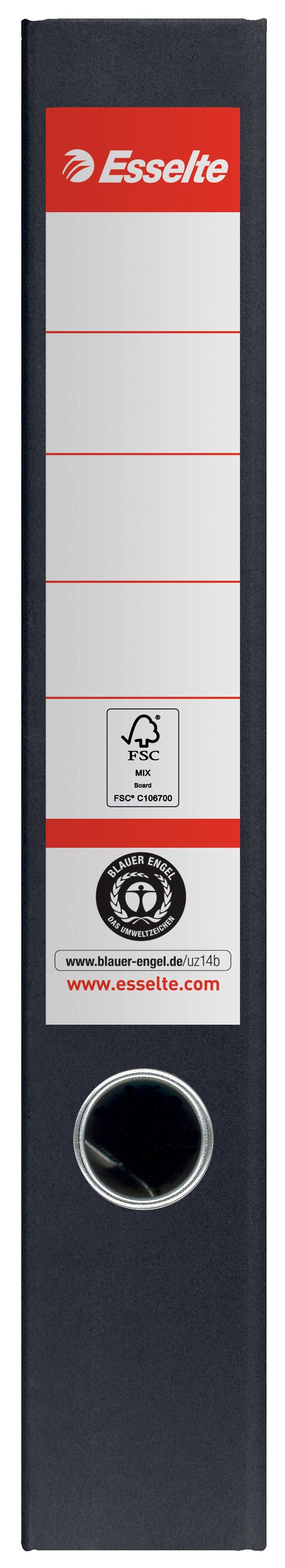 Brevordner No1 POB recycle A4 50mm sort