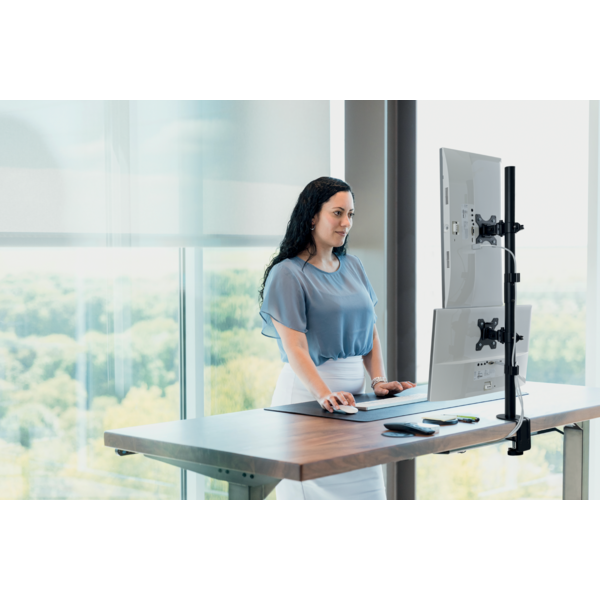 Kensington Dual Monitor Arm Vertical Stacking