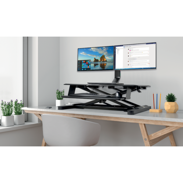 Kensington Monitor Arm Space Saving Dual Black