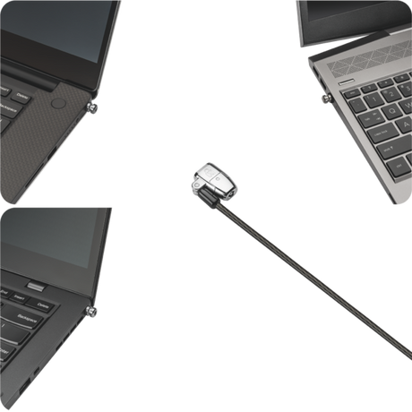Kensington ClickSafe 2.0 3-i-1 nøglelås til Laptop