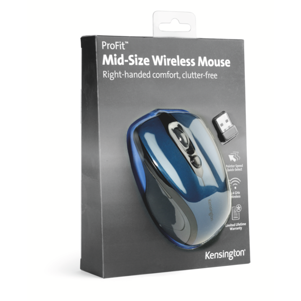 Kensington Pro Fit trådløs mus - Safirblå