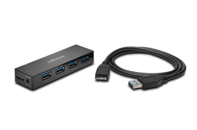 Kensington Hub 4-Port + opladning USB 3.0