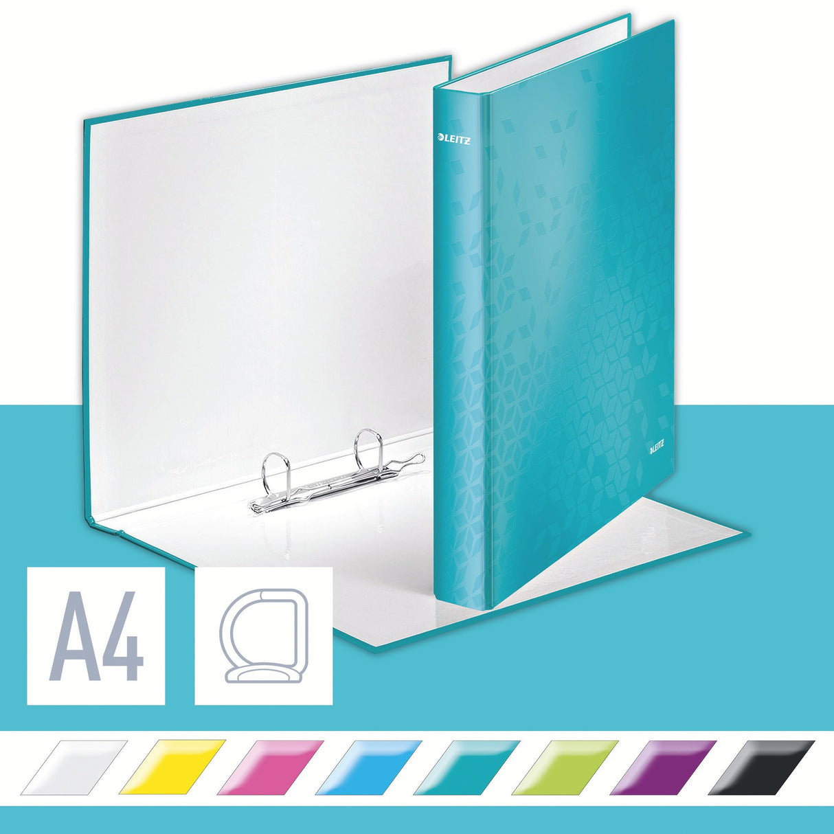 Ringbind WOW A4+ 2DR 25mm isblå