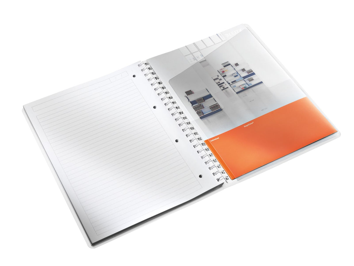 Notesbog WOW PP A4 m/hul lin. 80arklilla