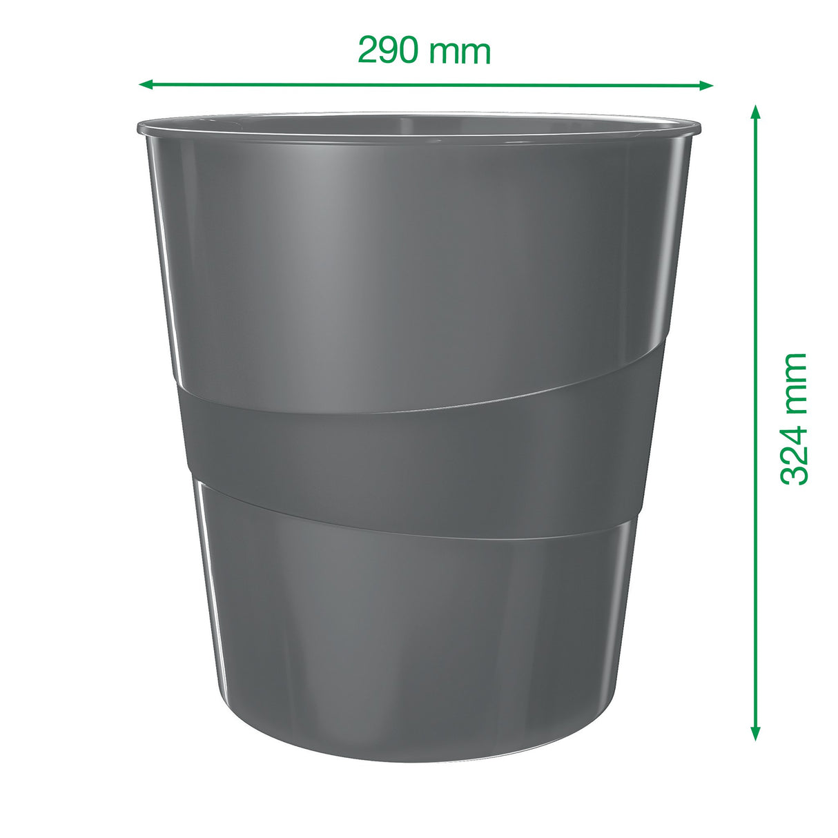 Papirkurv Plus WOW 15L rød