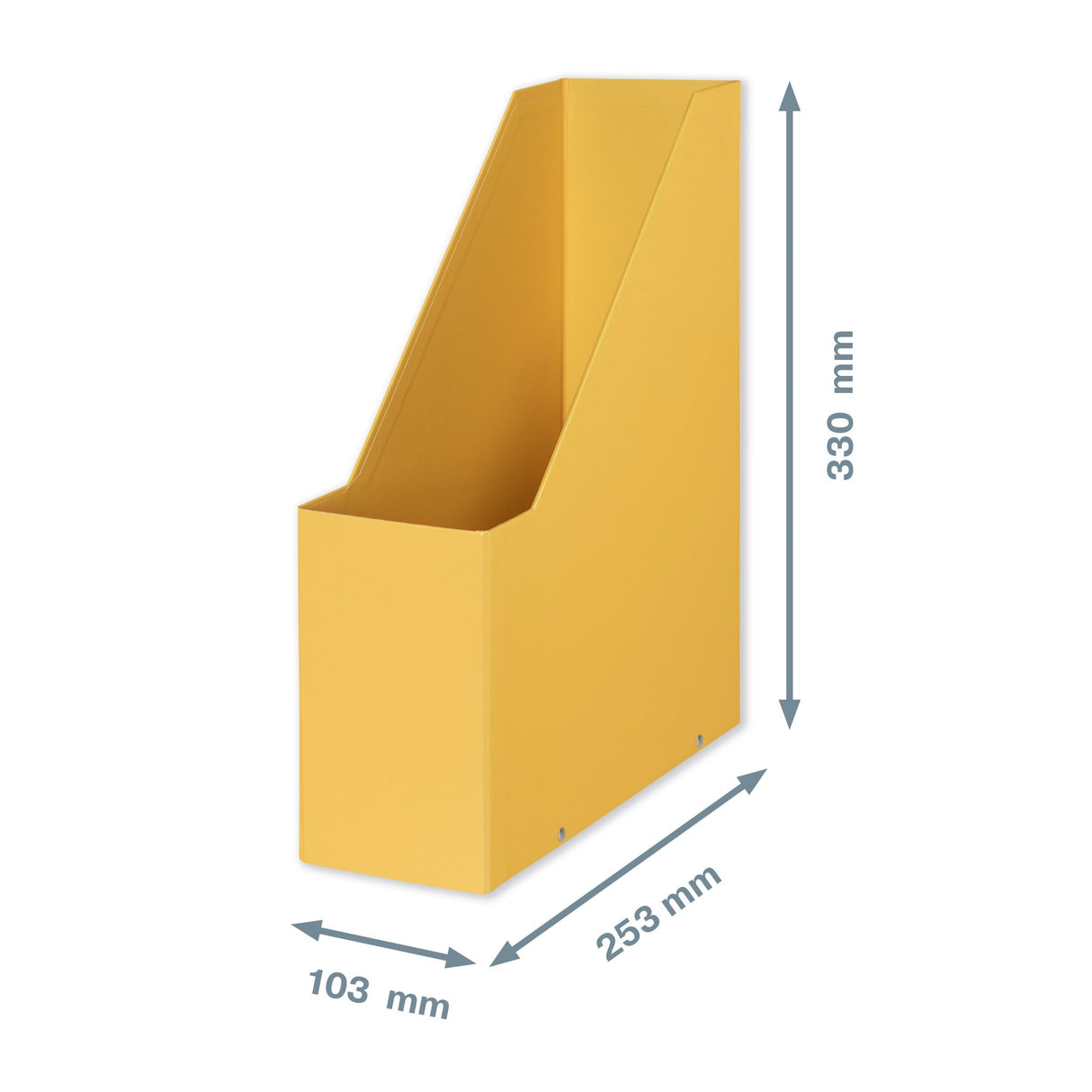 Tidsskriftsamler Click & Store Cosy gul