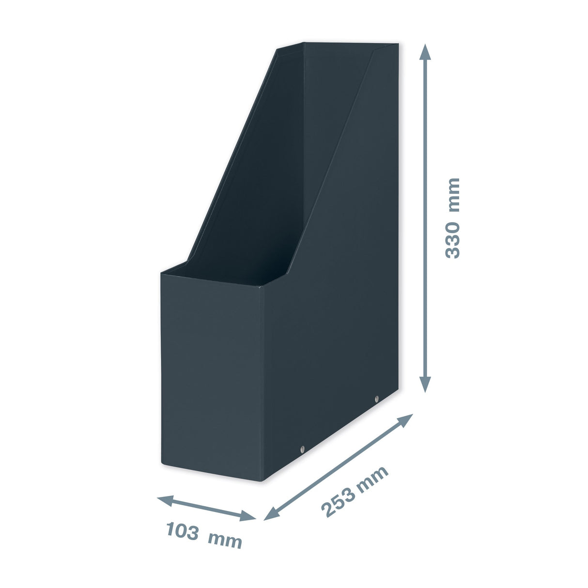 Tidsskriftsamler Click & Store Cosy grå