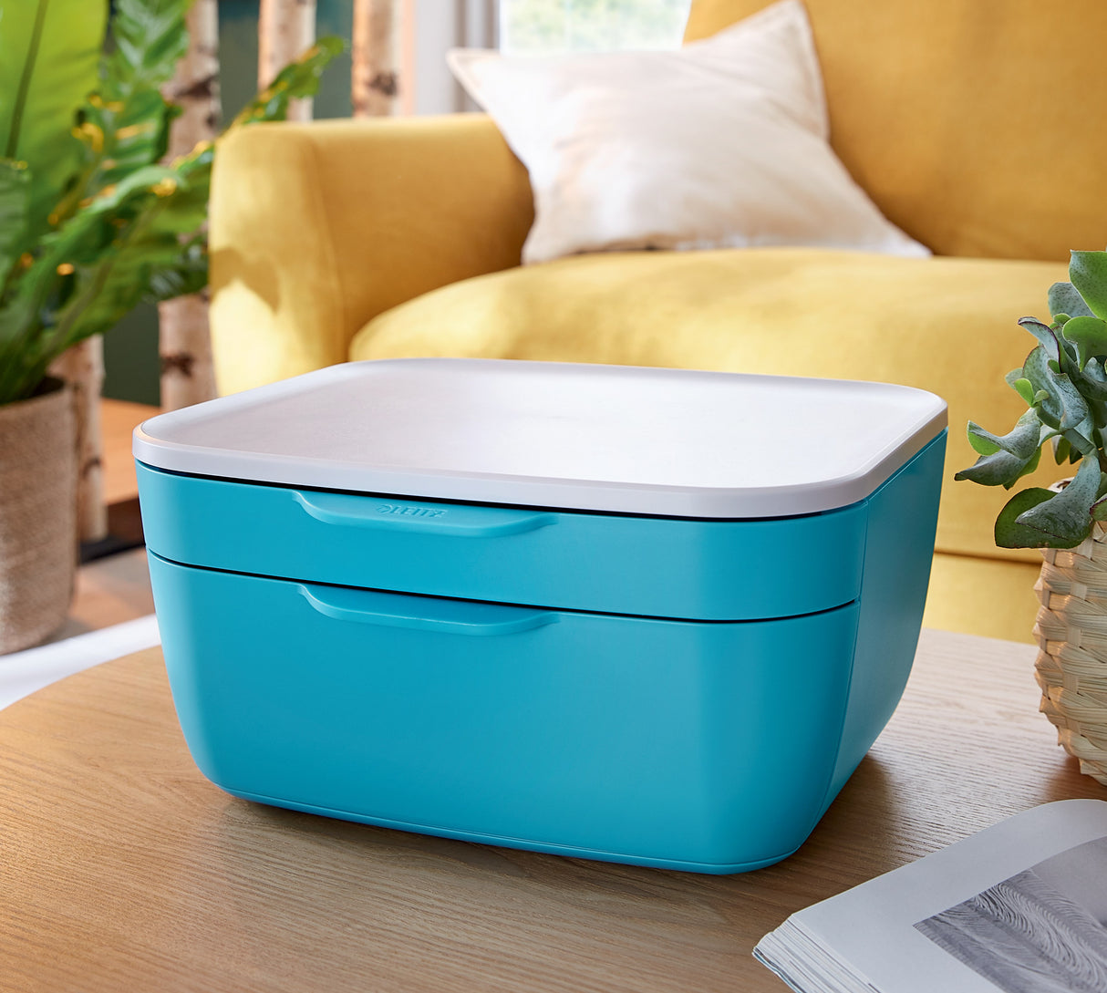 Skuffekabinet Cosy m/2skuffer blå