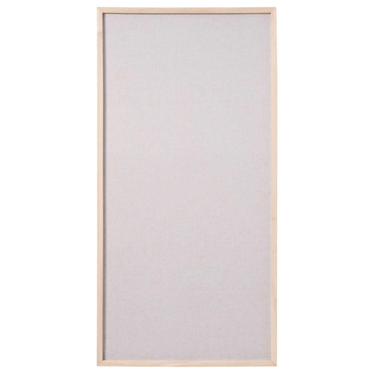 100 x 50 cm. Hør opslagstavle med træramme