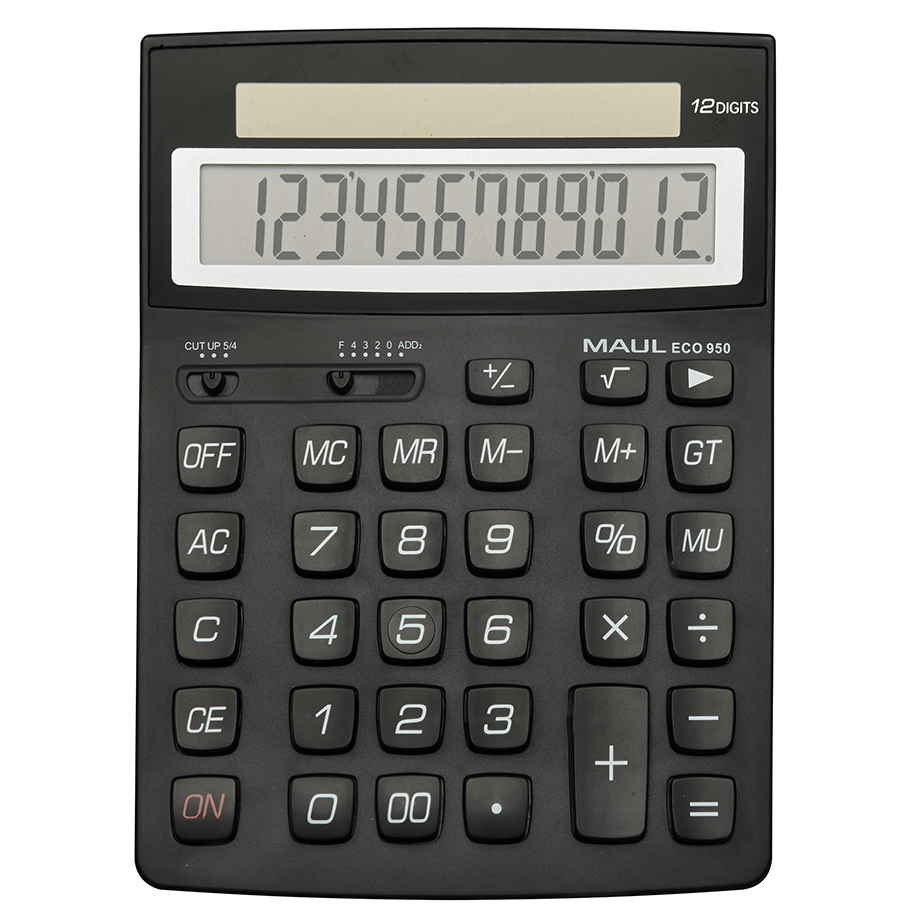 MAUL Regnemaskine ECO 950 - Præcis og miljøvenlig løsning til alle dine beregninger