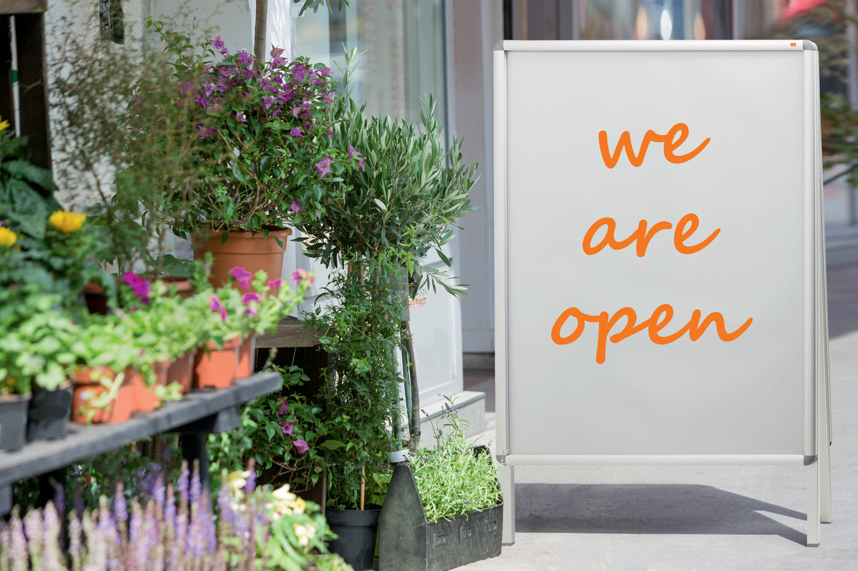 Gadeskilt A-skilt skifteramme A2