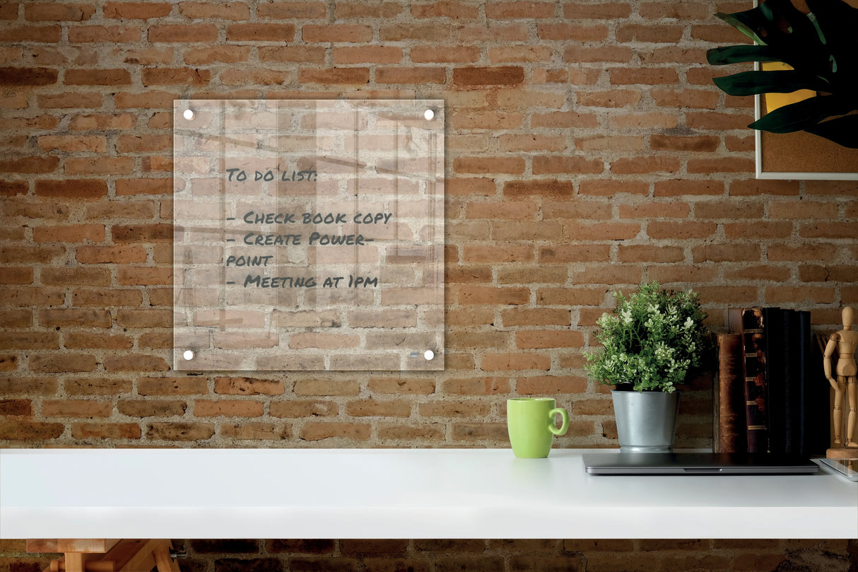 Akryl notestavle Home t/montering 45x45cm