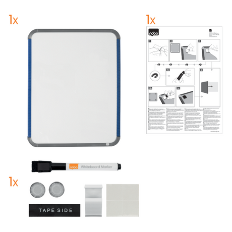 WB tavle Slim lakeret 28x36cm hvid
