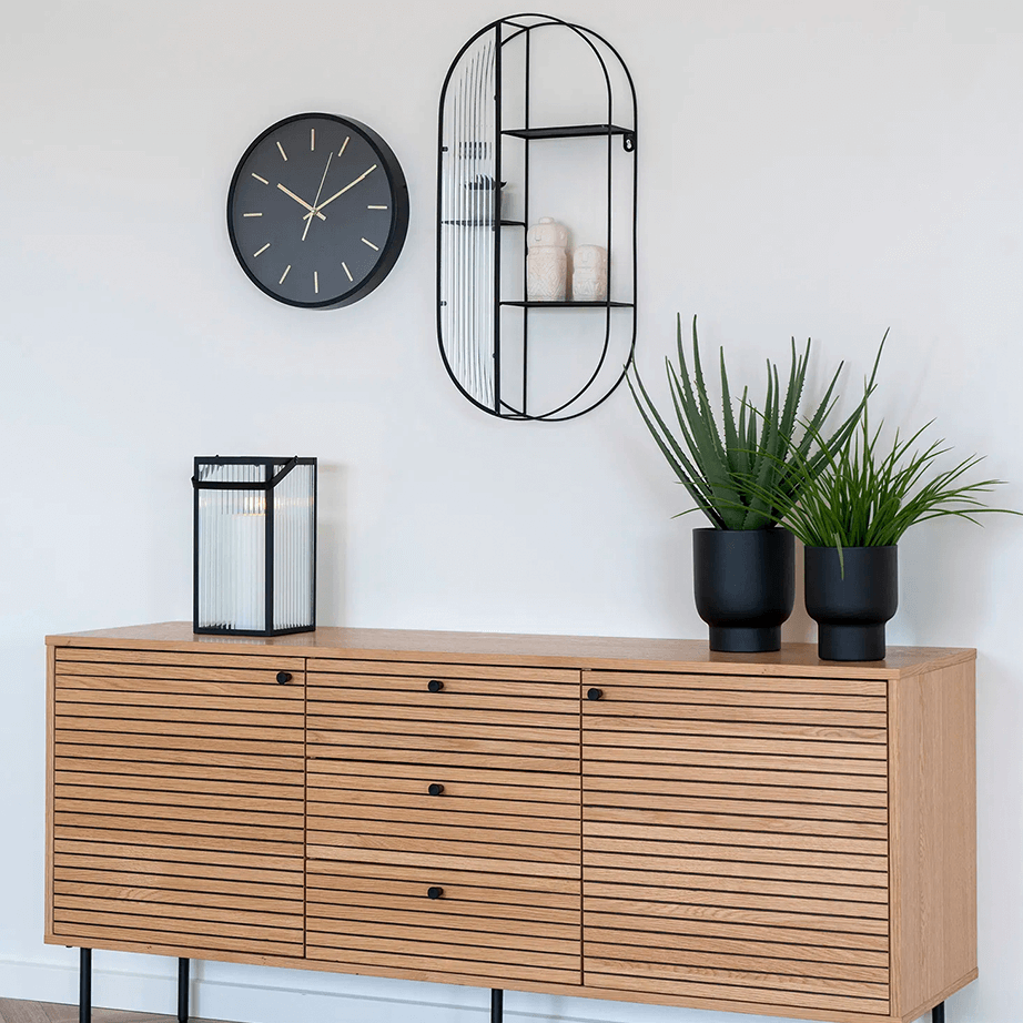 Simple black wall clock 80021.png