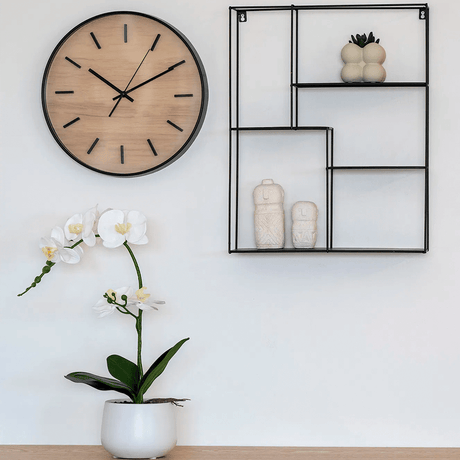 Wall clock wood motif 35-cm 80022.png