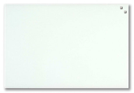 40 x 60 cm. Hvid Magnetisk Glastavle