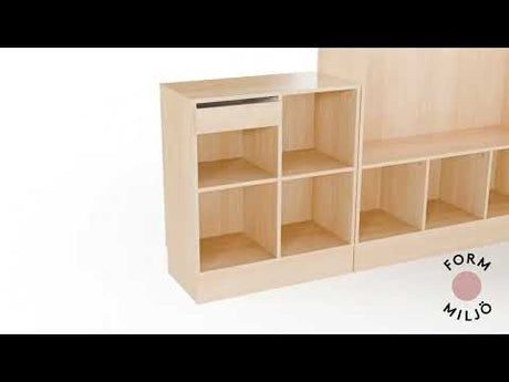 Ståbord Stig model B højre klap, birkelaminat