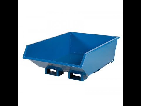 Tipcontainer Low 550l 1500kg Blå